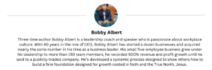 Bobby Albert Biography and Image